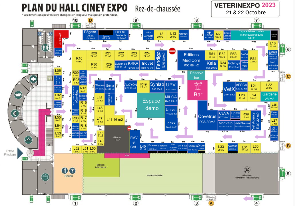 Plan du salon VétérinExpo