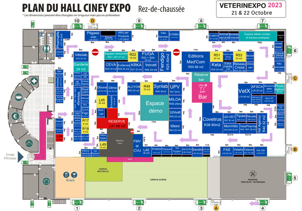 Plan du salon VétérinExpo