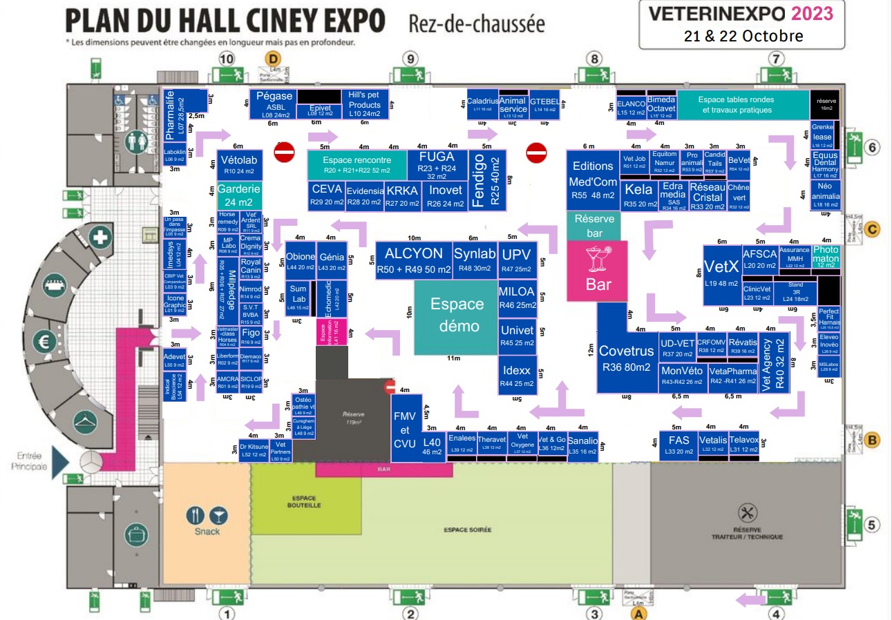 Plan du salon VétérinExpo