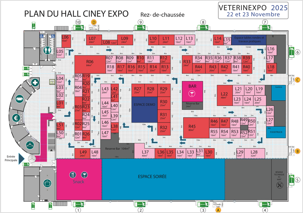 Plan du salon VétérinExpo