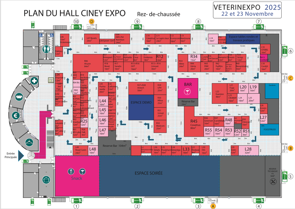 Plan du salon VétérinExpo