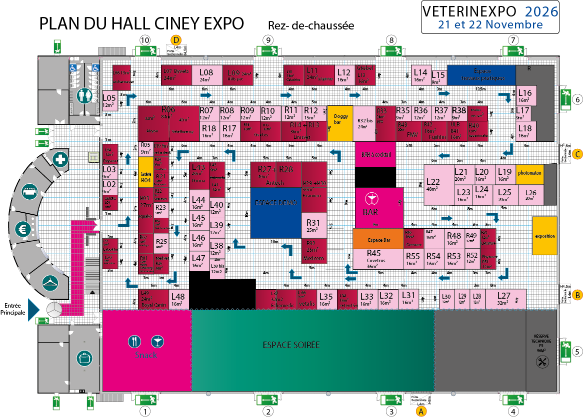 Plan du salon VétérinExpo