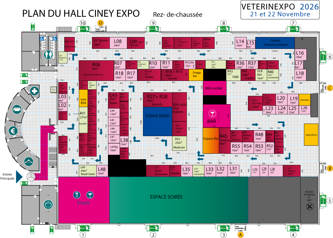 Plan du salon VétérinExpo